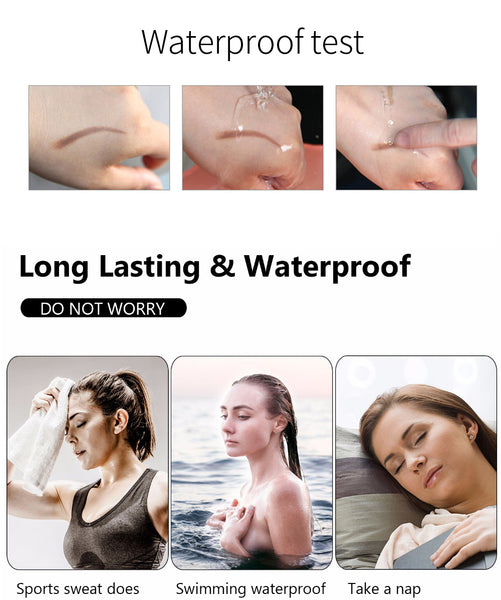 Amazing Waterproof Natural Eyebrow Pen Four-claw Eye Brow Tint Makeup Four Colors Eyebrow Pencil Brown Black Grey Brush