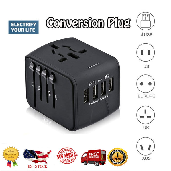 Black Worldwide Adaptor 