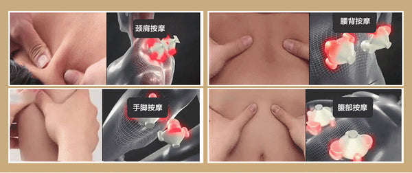 Generic Heat Deep Kneading Infrared Massager easy to use with this step instruction