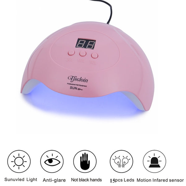 2019 9SD 36W LED UV Lamp Nail Dryer LED Nail Light Nails Gels Manicure Machine With Timer Button USB Connector Nail Art Tools 