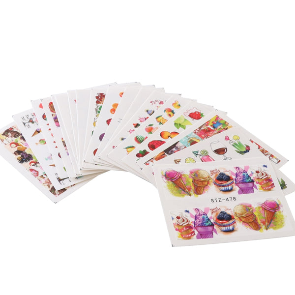 Mixed Design New Nail Art Sticker Set