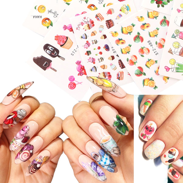 Mixed Design New Nail Art Sticker Set