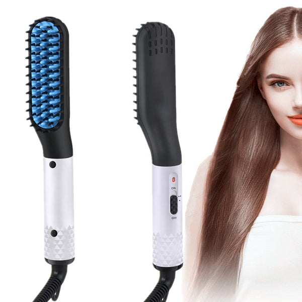 Hair Straightening Brush，Electric Straightener Hair Brush