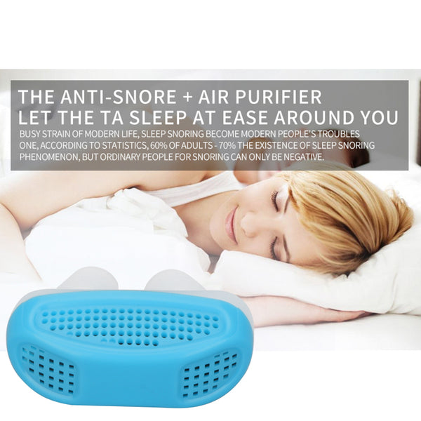 Man Snoring Nose Snore Stopping Breathing Apparatus Guard Sleeping Aid Mini Snoring Device Anti Snore Silicone