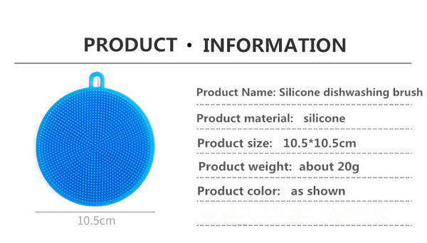 2019 Multifunction Silicone Dish Bowl Cleaning Brush Silicone Scouring Pad Silicone Dish Sponge Kitchen Pot Cleaner Washing Tool From Handbeauty