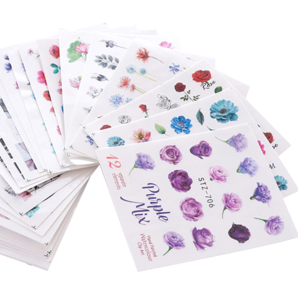 Mixed Design New Nail Art Sticker Set