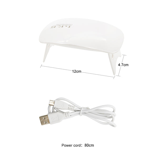 12W Nail Dryer LED UV Lamp Micro USB Gel Varnish Curing Machine with cabel