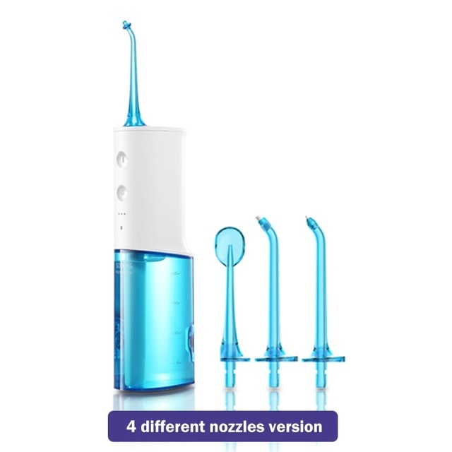 purple Water Flosser Dental Oral Irrigator for Teeth Cleaner - Anti Leakage Design, Portable and Rechargeable
