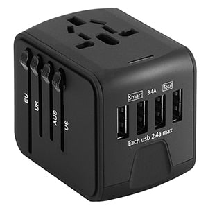  Wall Charger, European Adapter, Worldwide AC Outlet Plugs Adapters for Europe