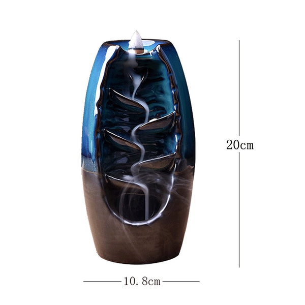 Ceramic Waterfall Backflow Incense Burner