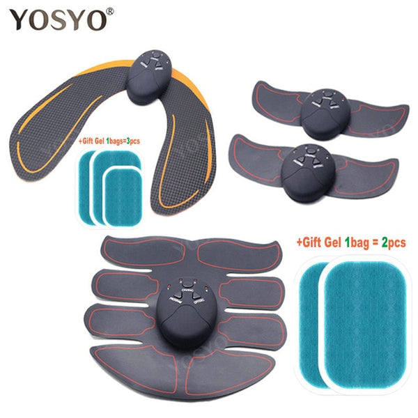 Great Muscle Trainer Electric Muscle Stimulator Wireless Buttocks Hip Abdominal Fitness Belt collection free