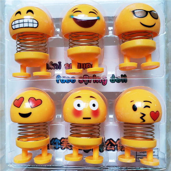 Buy Cute Emoji Mini Shaking Funny Smile Face Springs Dancing Toys
