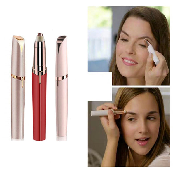Ladies Eyebrow trimmer for women & men, Painless & Portable & Precision Electric Trimmer with LED Light