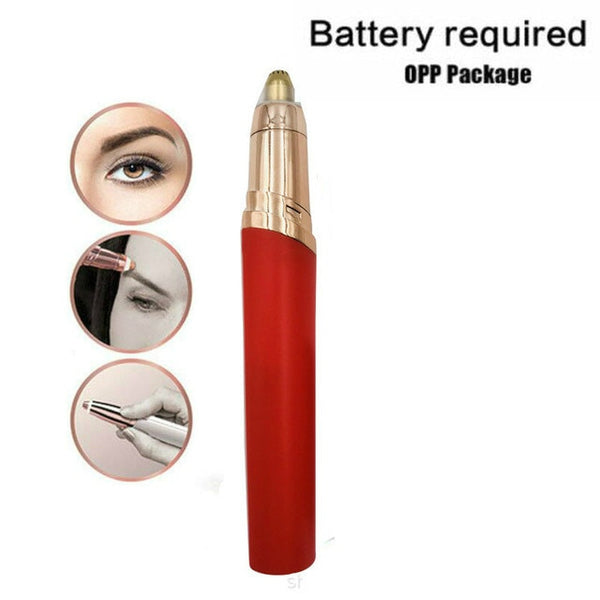 Girls Eyebrow trimmer for women & men, Painless & Portable & Precision Electric Trimmer with LED Light