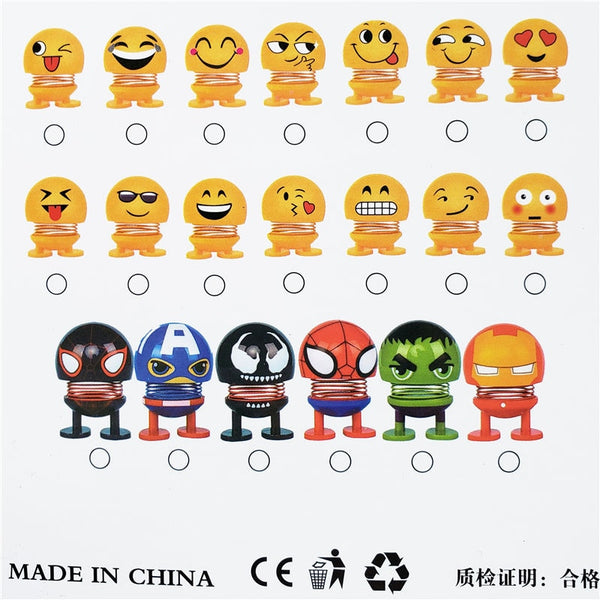 Buy Cute Emoji Mini Shaking Funny Smile Face Springs Dancing Toys