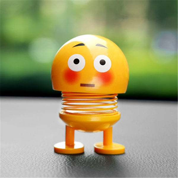 Emoji Mini Shaking Funny Smile Face Springs Dancing Toys