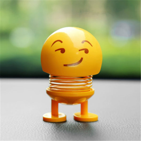 Emoji Mini Shaking Funny Smile Face Springs Dancing Toys