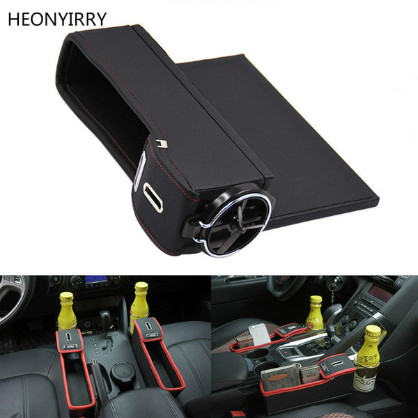 Car Seat Storage Box & Holder Organizer Auto Gap Pocket For Phone Pad Card Coin Case Accessories