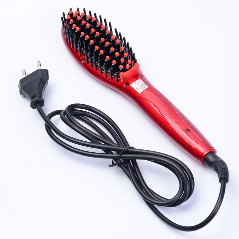 Beard Straightener Comb, Hair Straightening Brush Instant Styling Comb for men - Curling and Straightening All Kinds of Hair with Fast Heat