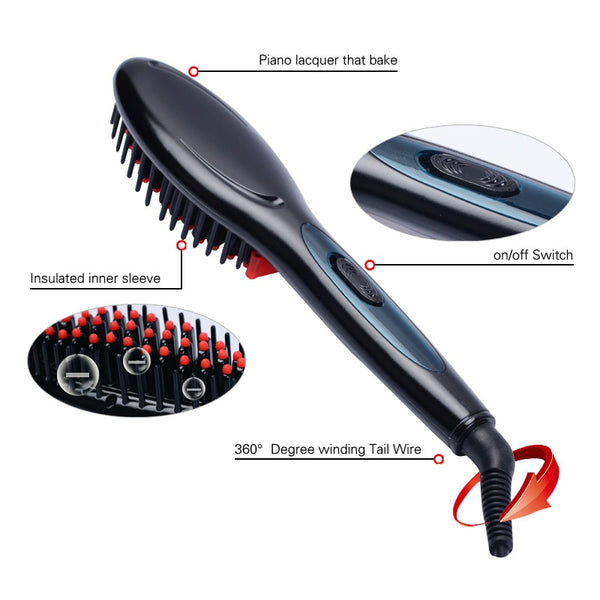 Buy Beard Straightener Comb, Hair Straightening Brush Instant Styling Comb for men - Curling and Straightening All Kinds of Hair with Fast Heat online 50 % off
