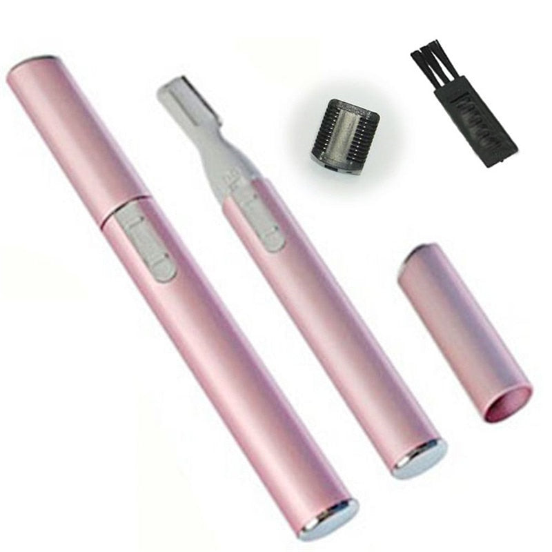 Electric Face Eyebrow Scissors Hair Trimmer Mini Portable Women Body Shaver Remover