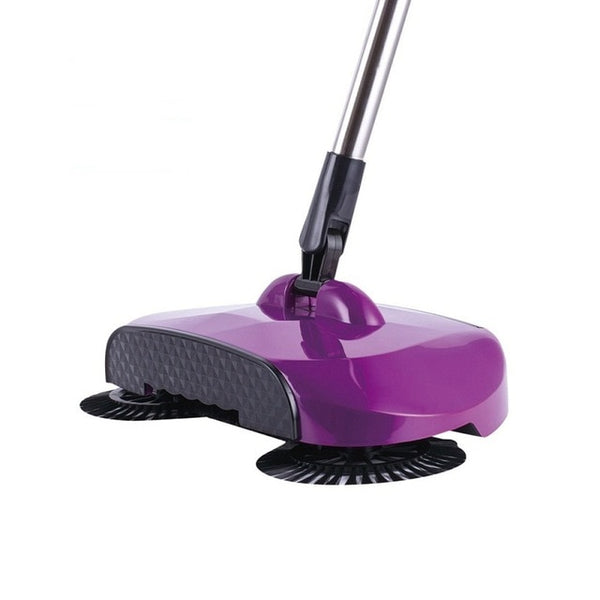 Stainless Steel Sweeping Machine Push Type Hand Push Magic Broom Dustpan Handle Household Cleaning Package Hand