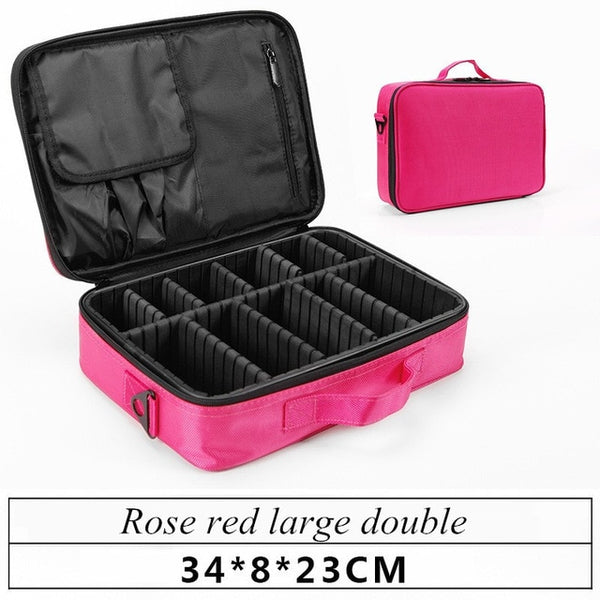 Women High Quality Professional Makeup Organizer Bolso Mujer Cosmetic Case High Quality