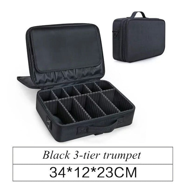 Top Rated Women High Quality Professional Makeup Organizer Bolso Mujer Cosmetic Case Large Capacity Storage Bag Free Disassembly Suitcases