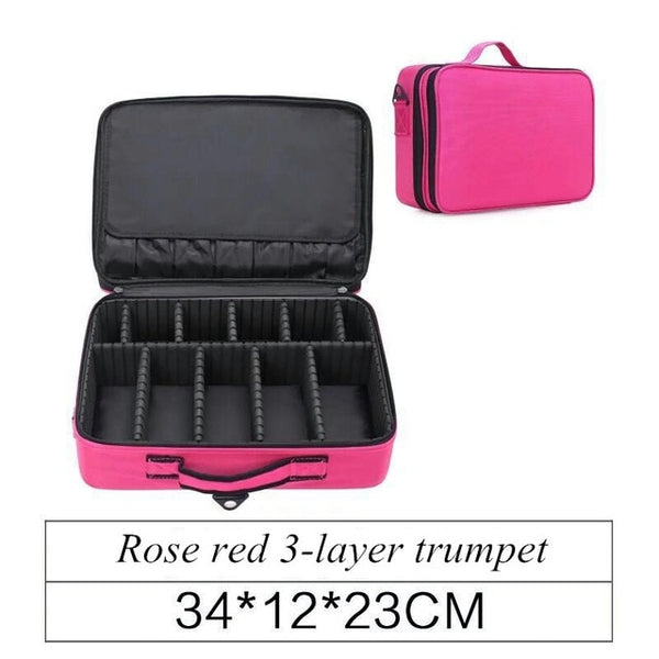 Professional Empty Makeup Organizer Bolso Mujer Cosmetic Case Travel Large Capacity Storage Bag Suitcases 