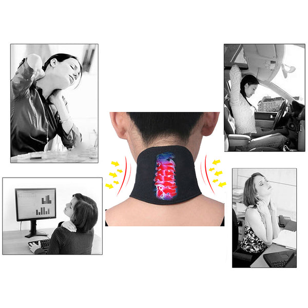 Neck Support Massager 1Pcs Tourmaline Self-heating Neck Belt Protection for women and men