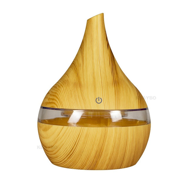 USB Electric Aroma air diffuser wood Ultrasonic