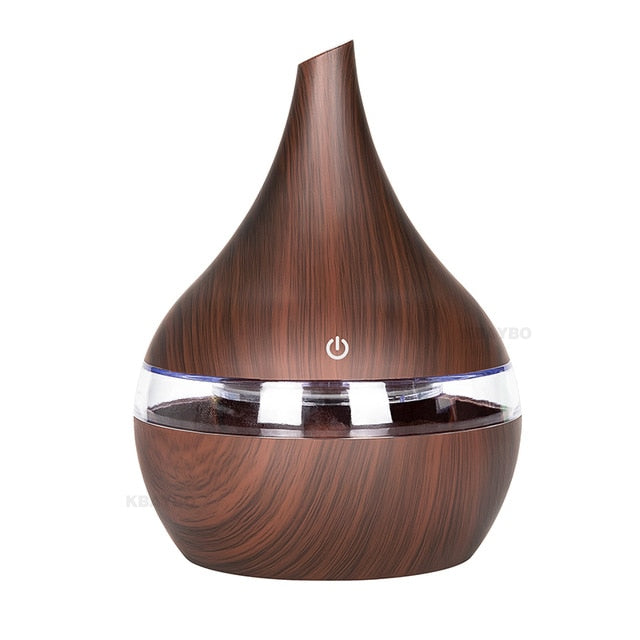 USB Electric Aroma air diffuser wood Ultrasonic