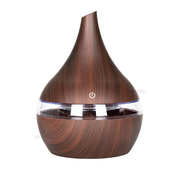 USB Electric Aroma air diffuser wood Ultrasonic