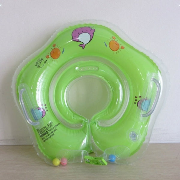Swimming Baby Accessories Neck Ring Tube green color beast buy