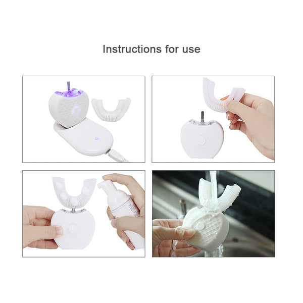 How to use this Ultrasonic Rechargeable Electric Toothbrush V-WHITE 360° for Adults
