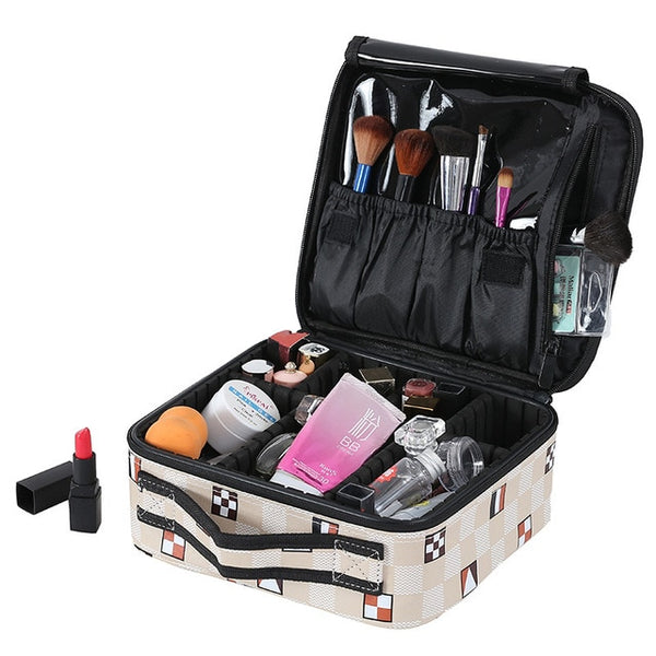 Best Buy High Quality Professional Empty Makeup Organizer Bolso Mujer Cosmetic Case Travel Large Capacity Storage