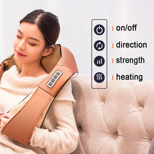 Heat Deep Kneading Infrared Massager U Shape full features