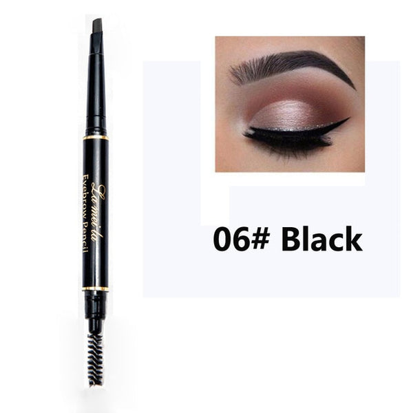 Waterproof Black Brown Eyebrow Pencil Makeup Set for improve tons