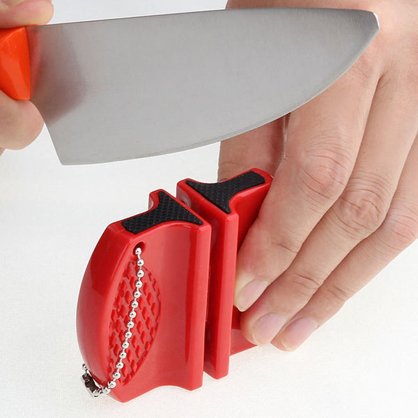 Creative 1 PC Mini Portable Knife Sharpener Kitchen Tool Camping Hiking Tapered Knife Sharpening Household Sharpening Stone