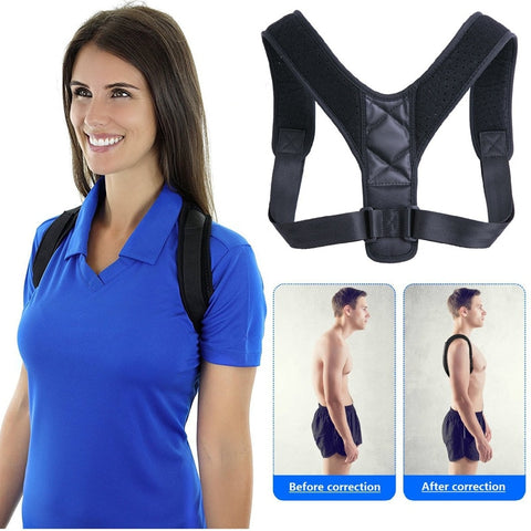 Brace Support Belt Adjustable Back Posture Corrector Clavicle Spine Back Shoulder