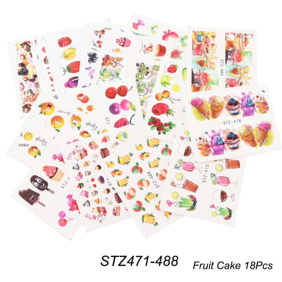 Mixed Design New Nail Art Sticker Set