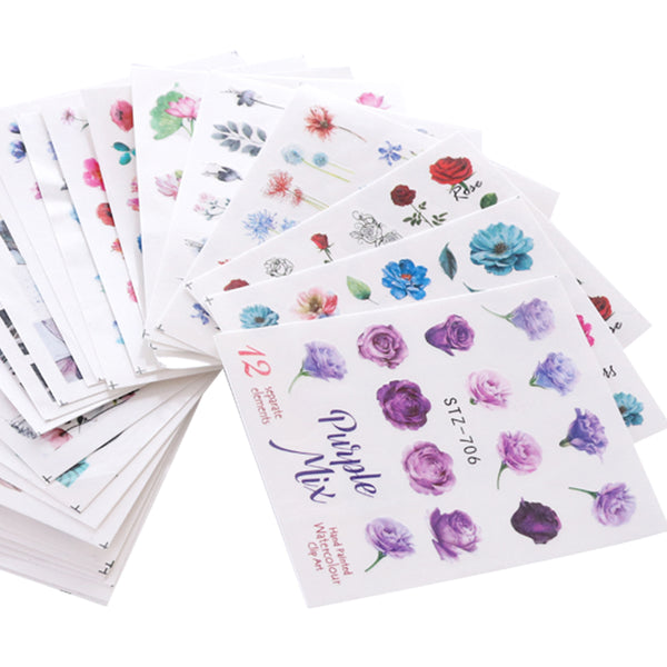 Mixed Design New Nail Art Sticker Set