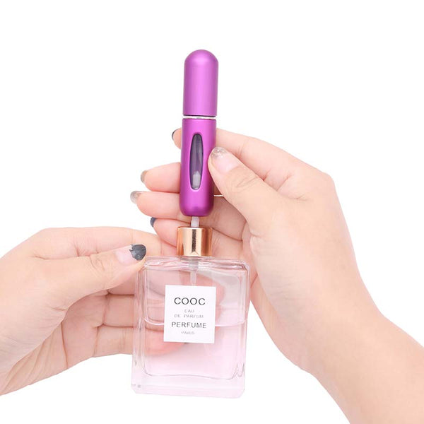 5ml Portable Mini Refillable Perfume Bottle With Spray Scent Pump Empty Cosmetic Containers for women and man