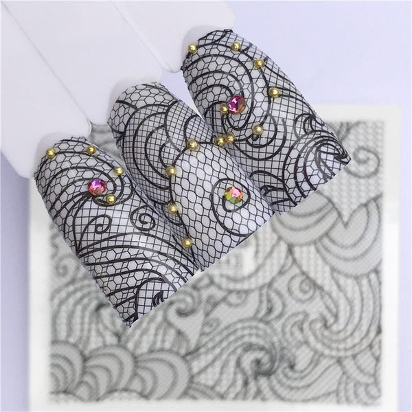 Elegant Flower Nail Art Sticker Buy