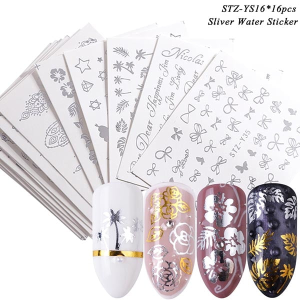 Mixed Design New Nail Art Sticker Set