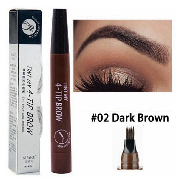 Best top selling product Microblading Eyebrow Tattoo Pen Waterproof Fork Tip Eyebrow Pencil Fine Sketch Liquid Henna Eyebrow Tattoo Pen