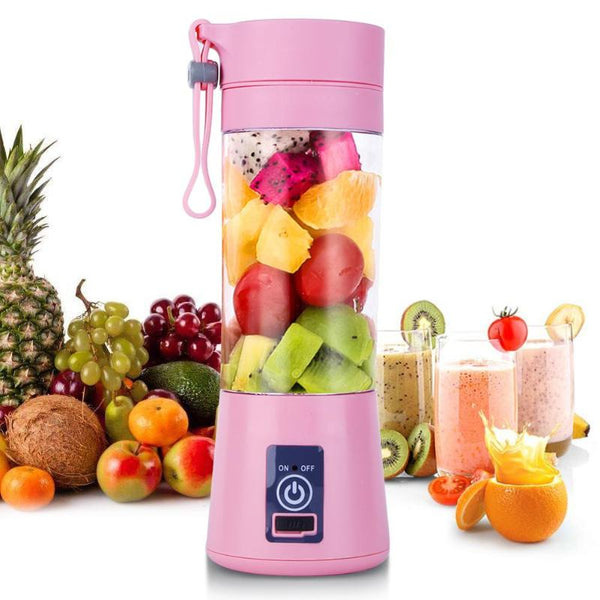 2020 Upcoming 380ml Portable Juicer Cup USB Rechargeable Juice Bottle Citrus Blender Lemon Vegetables Fruit Milkshake Smoothie Squeezers (BEST PRICE July 2019)