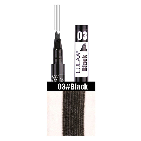 Waterproof Natural Eyebrow Pen Four-claw Eye Brow Tint Makeup Four Colors Eyebrow Pencil Brown Black Grey Brush at lowest price