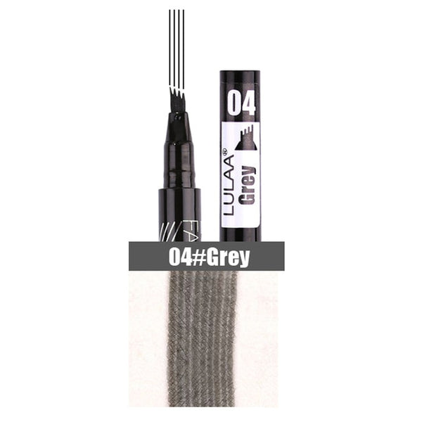 Purchase Waterproof Natural Eyebrow Pen Four-claw Eye Brow Tint Makeup Four Colors Eyebrow Pencil Brown Black Grey Brush