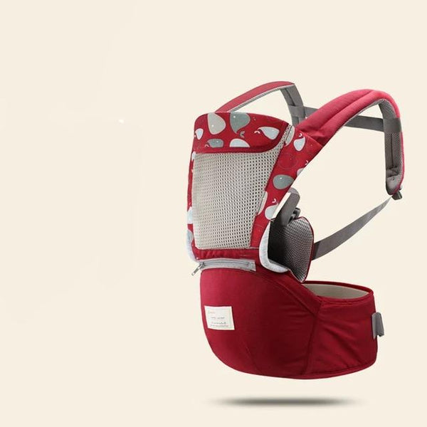 Baby Carrier Backpack Portable Infant Baby Carrier in red color